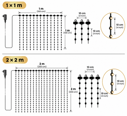 Cortina de luces LED inteligente Glowora